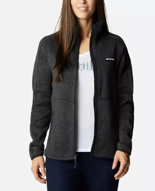 W Sweater Weather Full Zip Herringbone Houndstooth Plaid