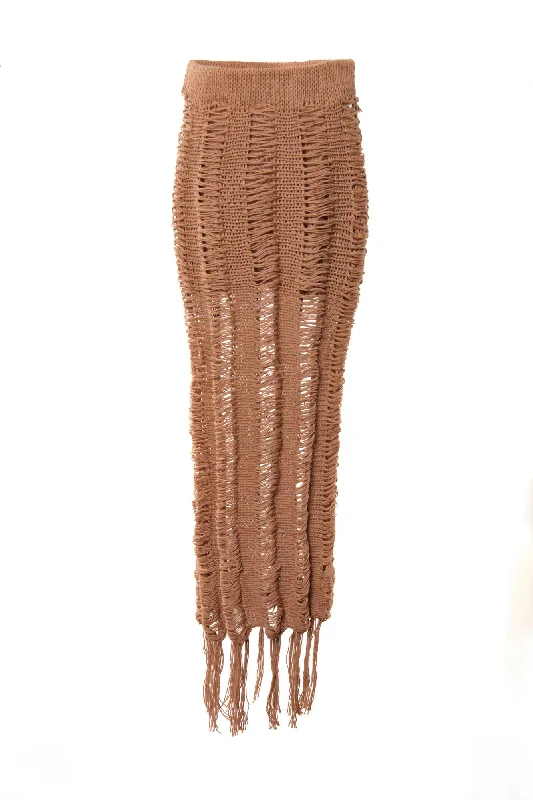 Rueda Skirt velvet skirt glossy