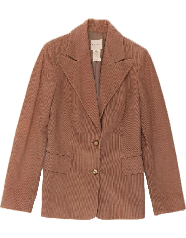 CELINE Womens Corduroy 2 Button Blazer Jacket EU 38 Medium Pink Cotton Hooded Jacket Caped Jacket Shawl Collar Jacket CELINE Womens Corduroy 2 Button Blazer Jacket EU 38 Medium Pink Cotton Hooded Jacket Caped Jacket Shawl Collar Jacket