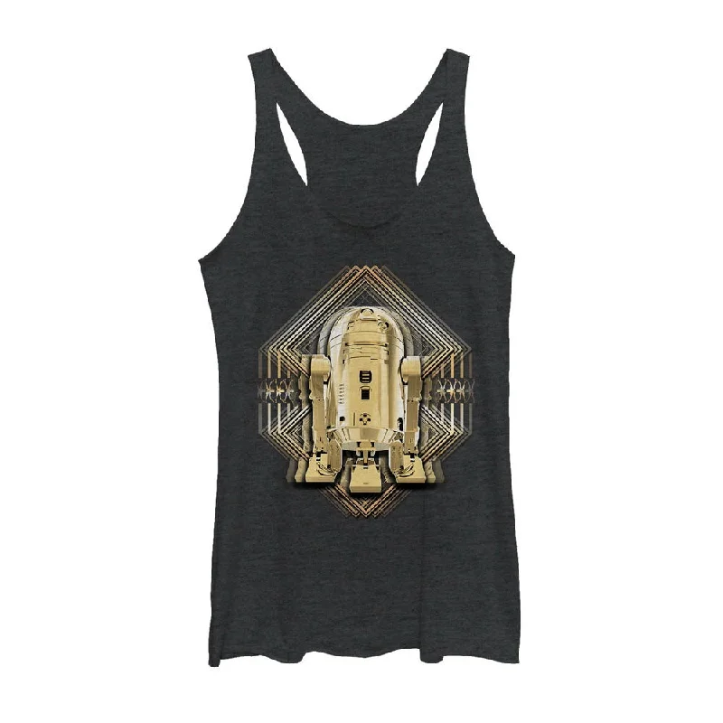 Women's Star Wars The Last Jedi R2-D2 Shake Racerback Tank Top lightweight tank top