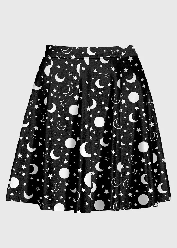 Galaxy Party High Waist Skirt wool skirt breathable