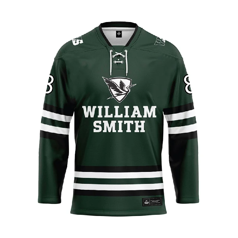 HWS - NCAA Women's Ice Hockey : Rowan Kennedy - Green Hockey Jersey Casual Jersey Blouse