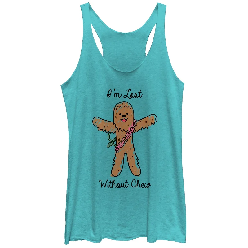 Women's Star Wars Valentine's Day Lost Without Chew Racerback Tank Top strappy tank top Women's Star Wars Valentine's Day Lost Without Chew Racerback Tank Top strappy tank top