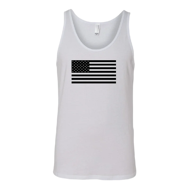 The Black USA Flag Tank Top scoop neck tank
