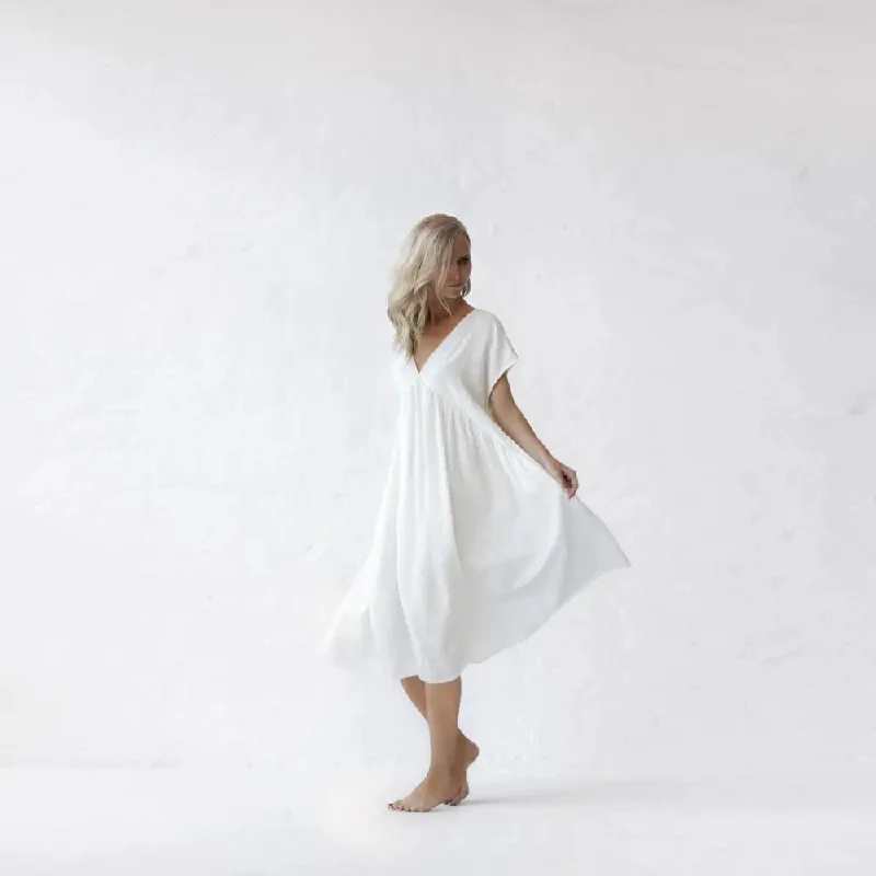 Ivory Figga Linen dress by Seaside Tones Tunics Velvet soft