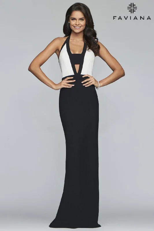 V Neck Halter Dress With Cutout Crepe Fabric Crew Neckline Casual