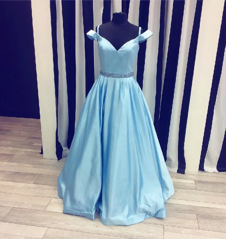 Off The Shoulder Satin Ball Gowns Prom Dresses 2017 Tunics Occasion special
