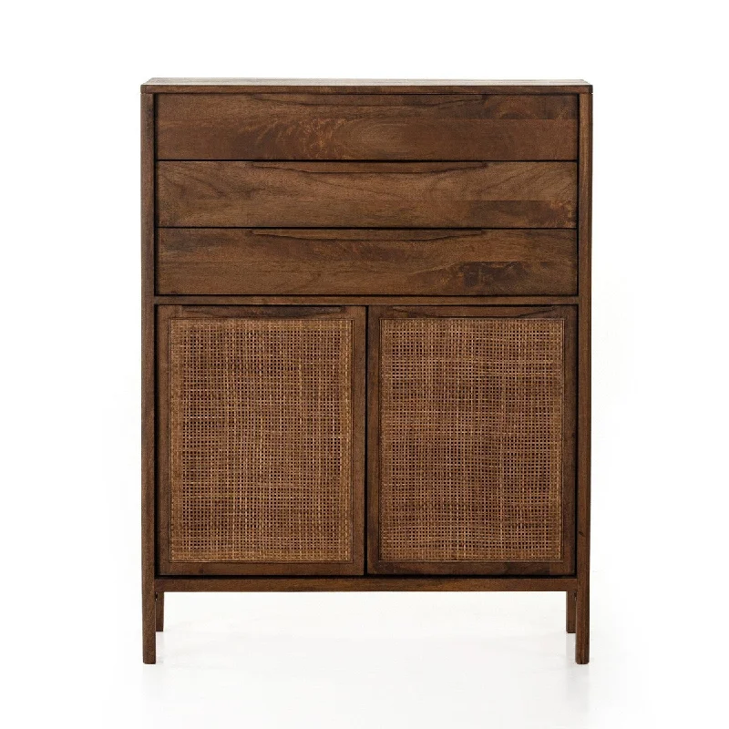 Enfield Tall Dresser - Brown Wash Turtleneck Warm Winter