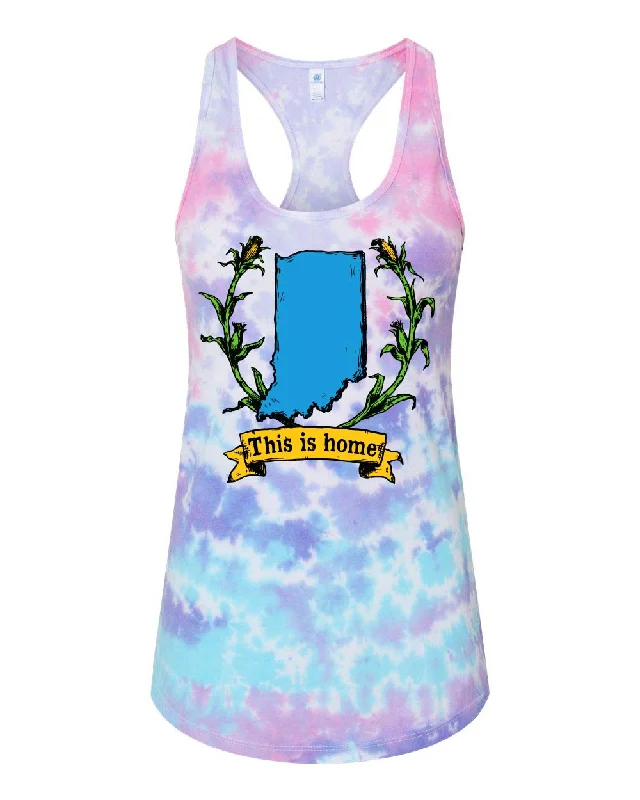 This is Home Crest Women's Tie Dye Tank ***CLEARANCE*** halter tank top