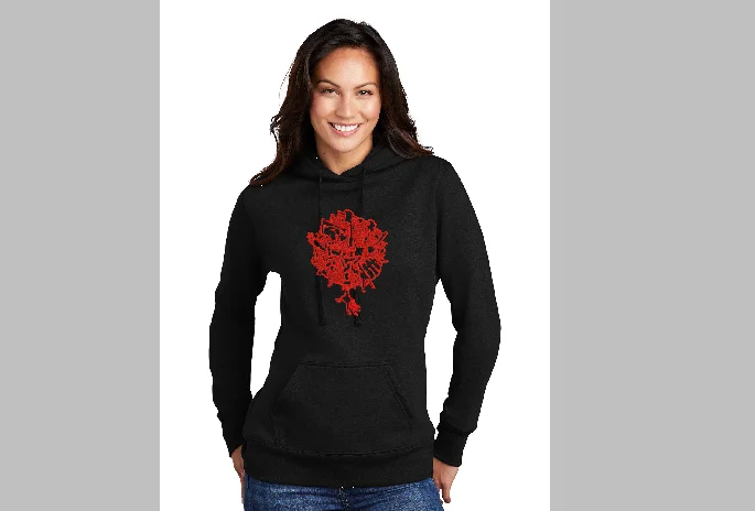 REACH by Larry Lurch Fagan - Custom Embroidered Ladies Hoodie Hoodie with Toggle Buttons Decorative Unique