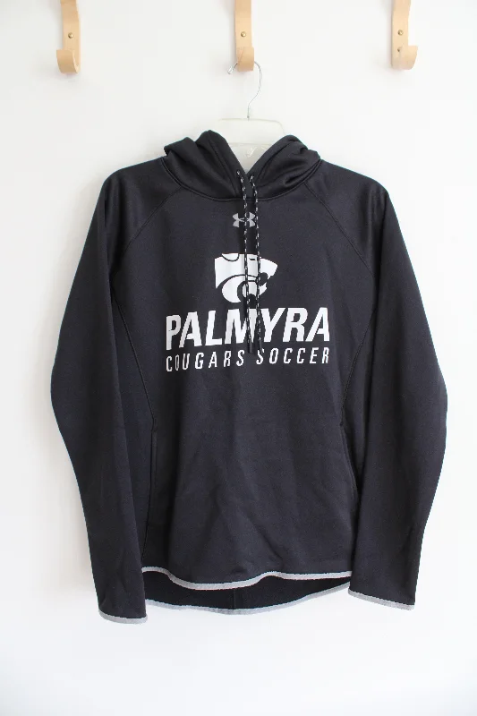 Under Armour Black Palmyra Cougars Soccer Hoodie | S Hoodie with Typography Text Message Under Armour Black Palmyra Cougars Soccer Hoodie | S Hoodie with Typography Text Message