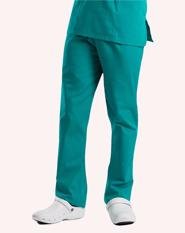 Aria Unisex Lightweight Scrub Trousers - Jade Trousers Spring Floral