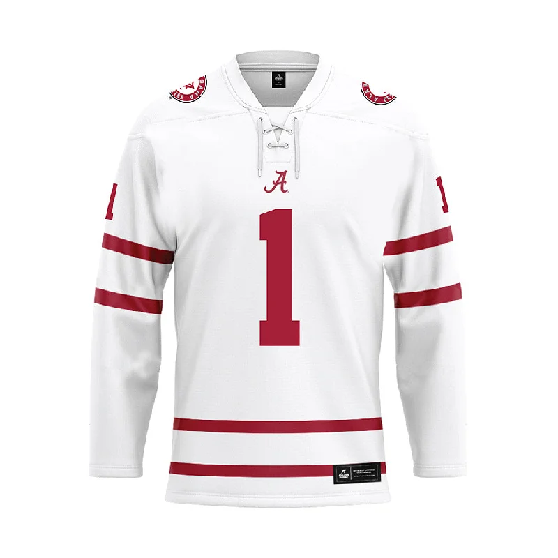 Alabama - NCAA Women's Track & Field : Miracle Ailes - White Hockey Jersey Summer Jersey Tee