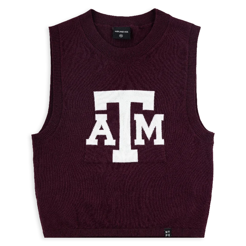 Texas A&M Ivy Knitted Tank sage tank top