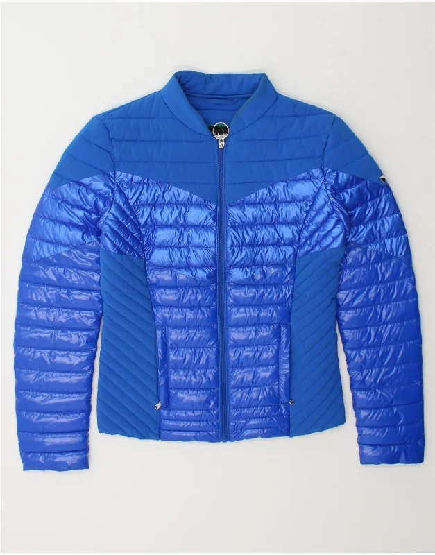GUESS Womens Padded Jacket UK 10 Small Blue Polyester Striped Jacket Polka Dot Jacket Floral Jacket GUESS Womens Padded Jacket UK 10 Small Blue Polyester Striped Jacket Polka Dot Jacket Floral Jacket