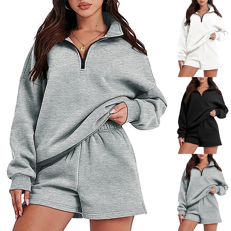 Women's Set Sweater Mesh Fabric Canvas Fabric Denim Fabric