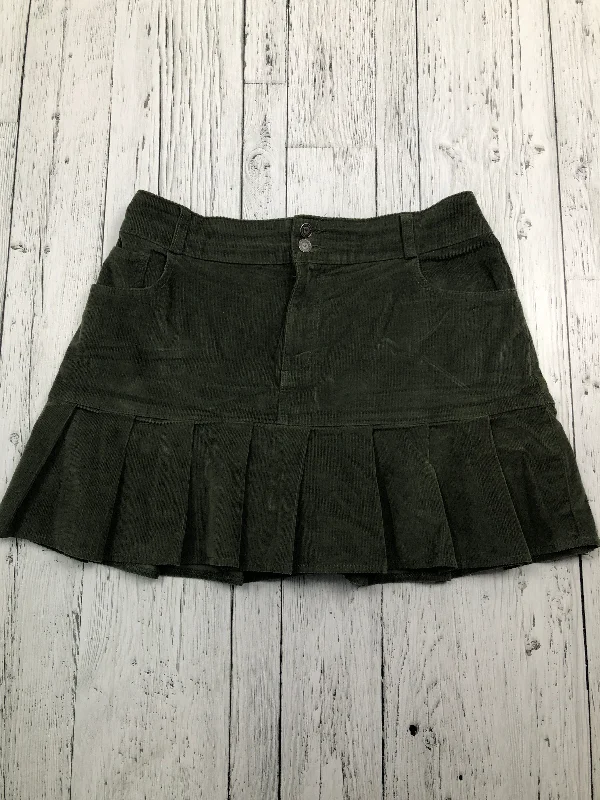 Hollister green high rise skirt - Hers M cashmere skirt soft