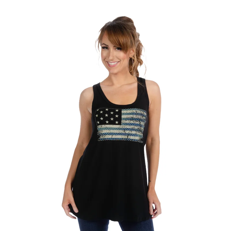 Liberty Wear Liberty Graphic Western Black Tank Top 7559 solid color tank