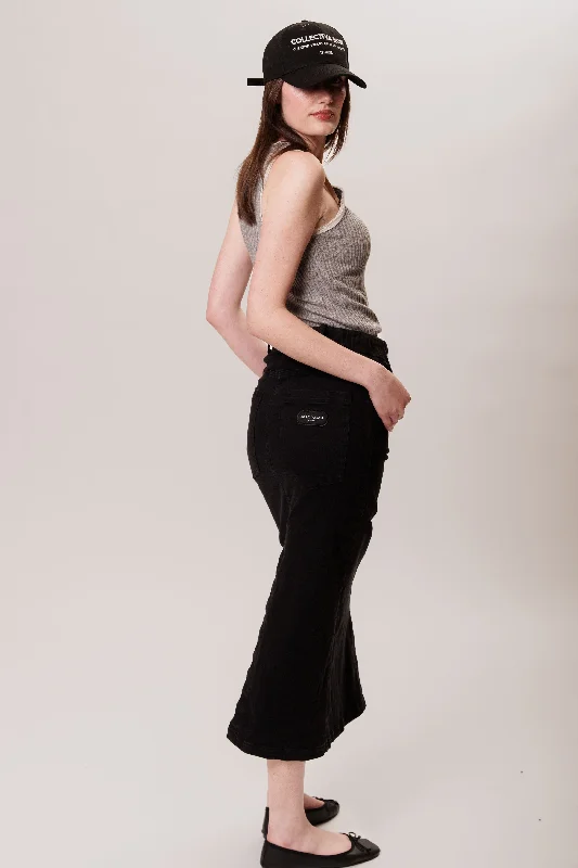EDITH DENIM SKIRT tiered skirt playful