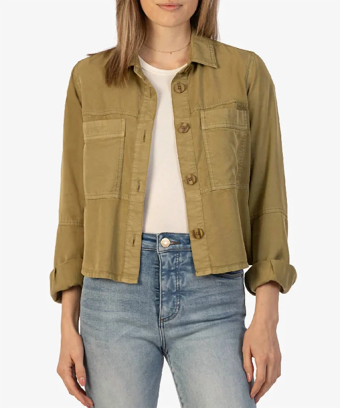 New Zinnia Tencel Jacket In Limeade Fitted Jacket Loose Jacket Oversized Jacket