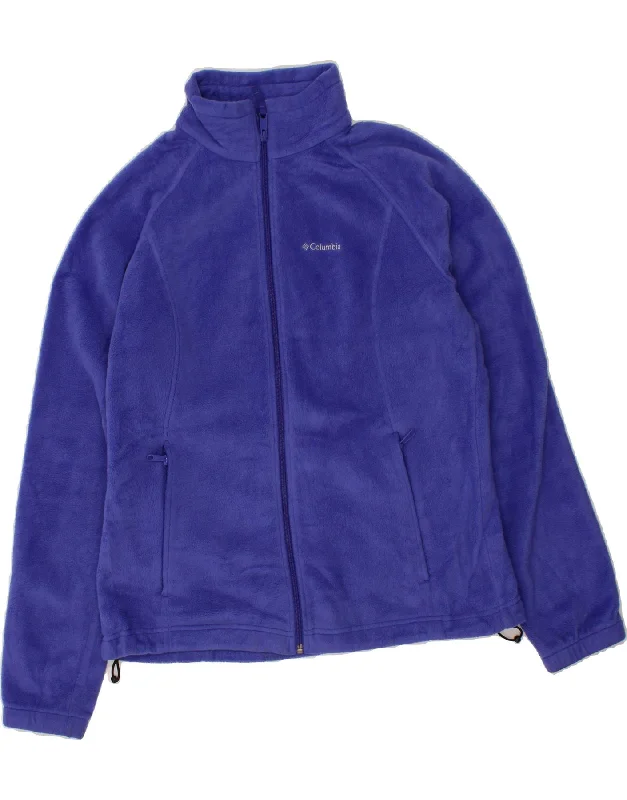COLUMBIA Womens Fleece Jacket UK 18 XL Blue Polyester Jacket Blazer Coat