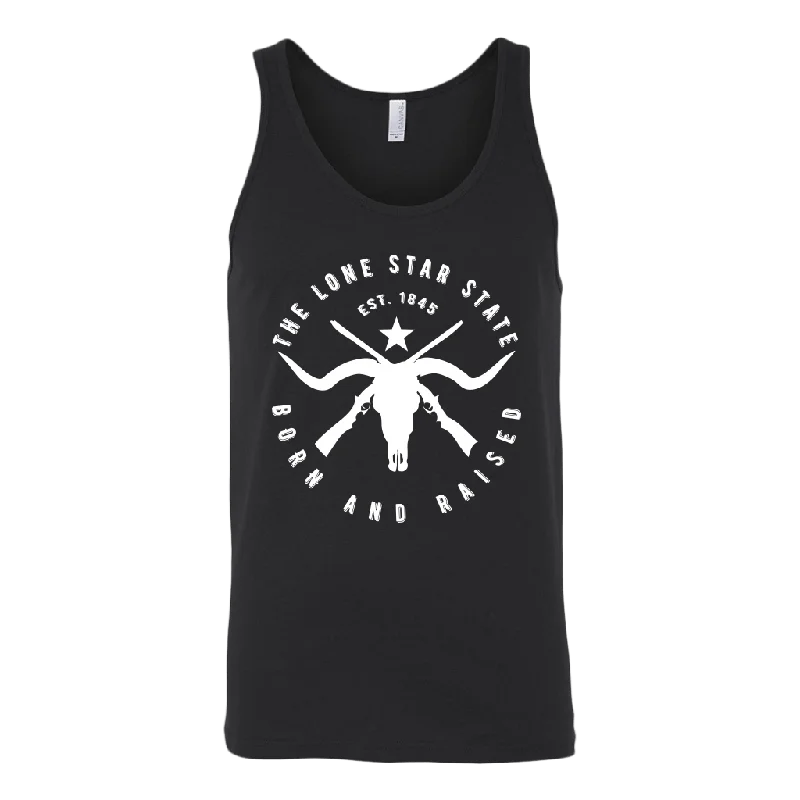 Texas Lone Star State - Born and Raised Tank Top strapless tank top