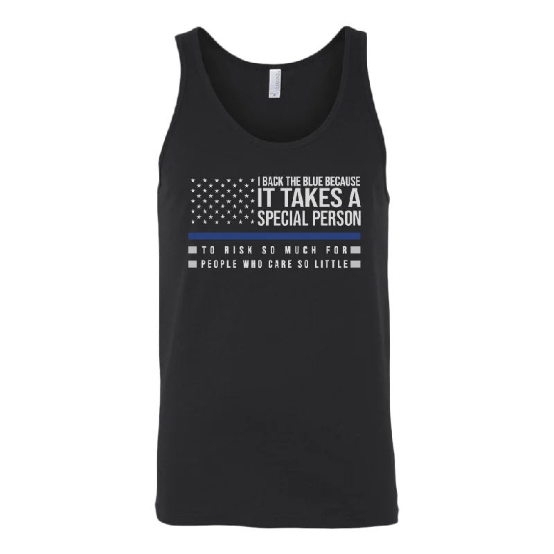 I Back The Blue Tank Top workout tank top