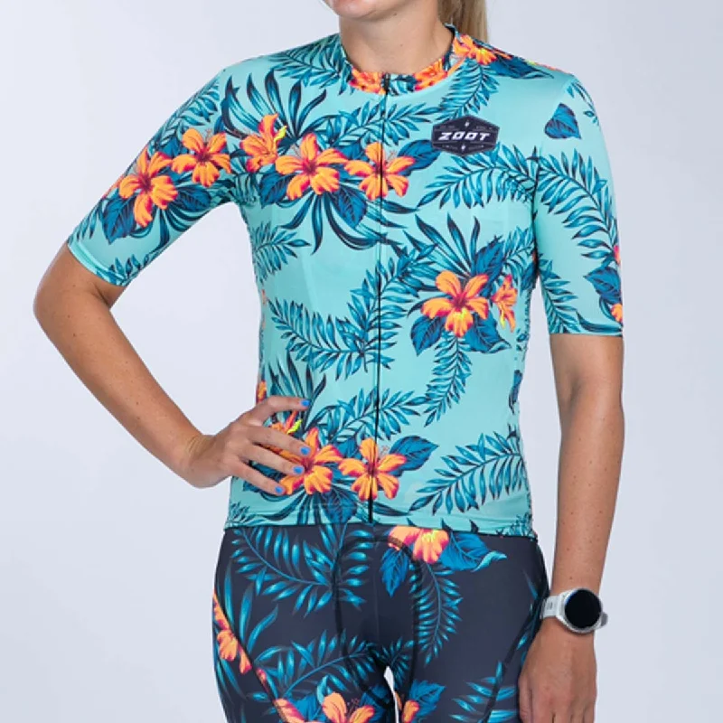 Women's Ltd Cycle Aero Jersey - Hula Sophisticated Jersey Tee
