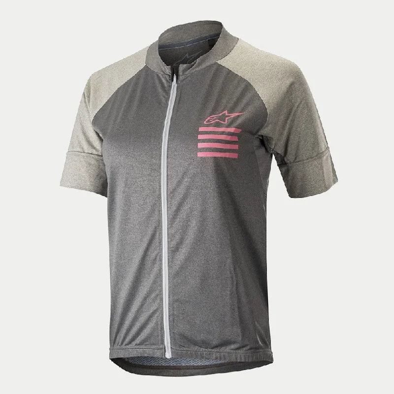 Women Stella Trail Full Zip Jersey - Short Sleeve Bohemian Jersey Tee