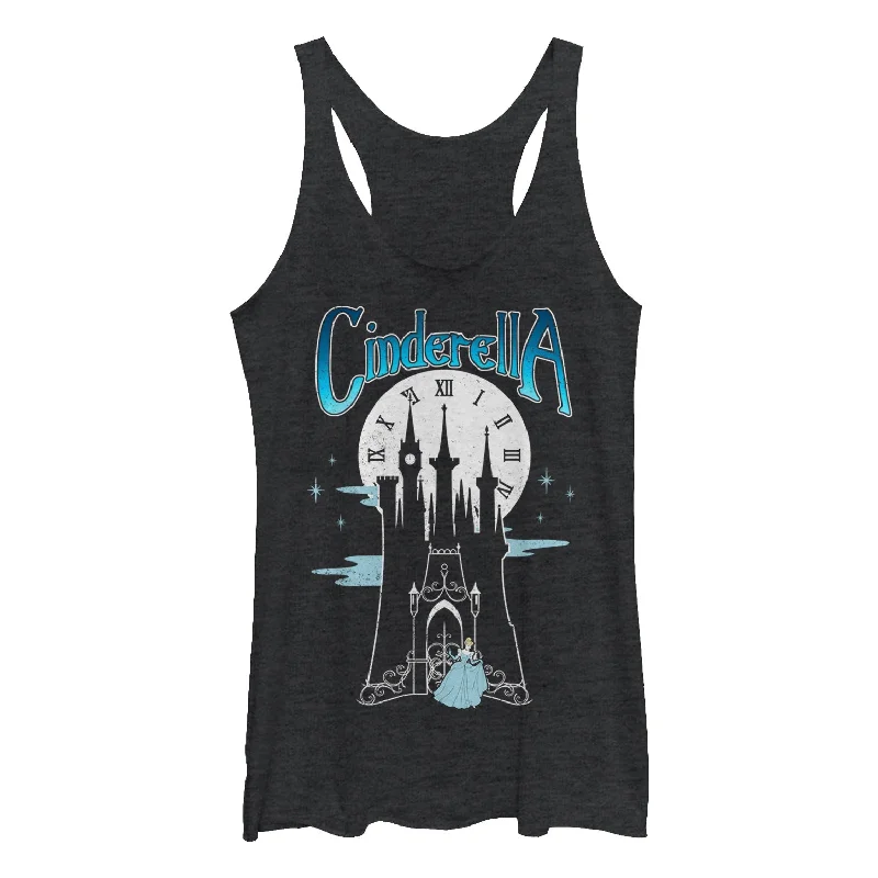 Women's Cinderella Midnight at the Castle Racerback Tank Top soft pink tank