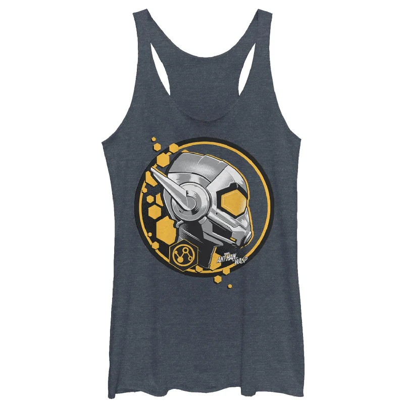 Women's Marvel Ant-Man and the Wasp Hope Stamp Racerback Tank Top grey tank top