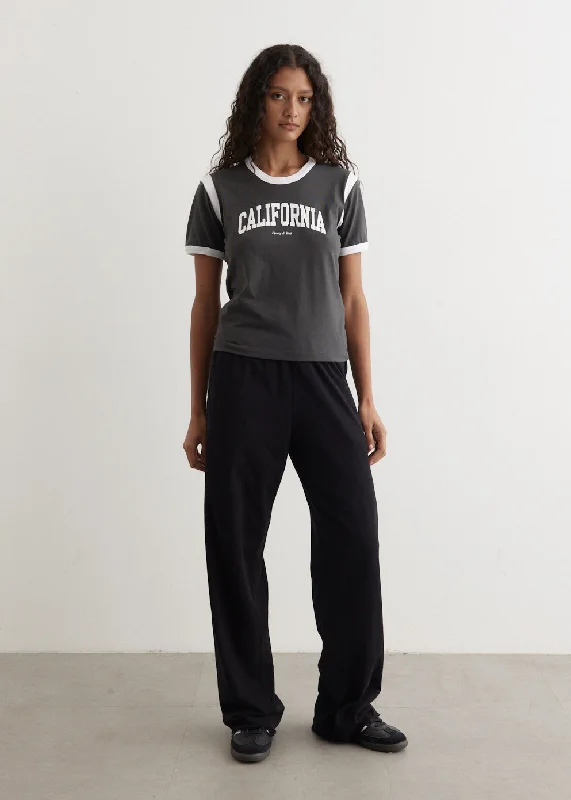 Wide Leg Double Jersey Pants Mint Green Jersey Tee