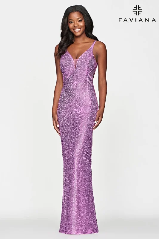 Long V Neck Sequin Dress With Open Back Tunics Summer linen