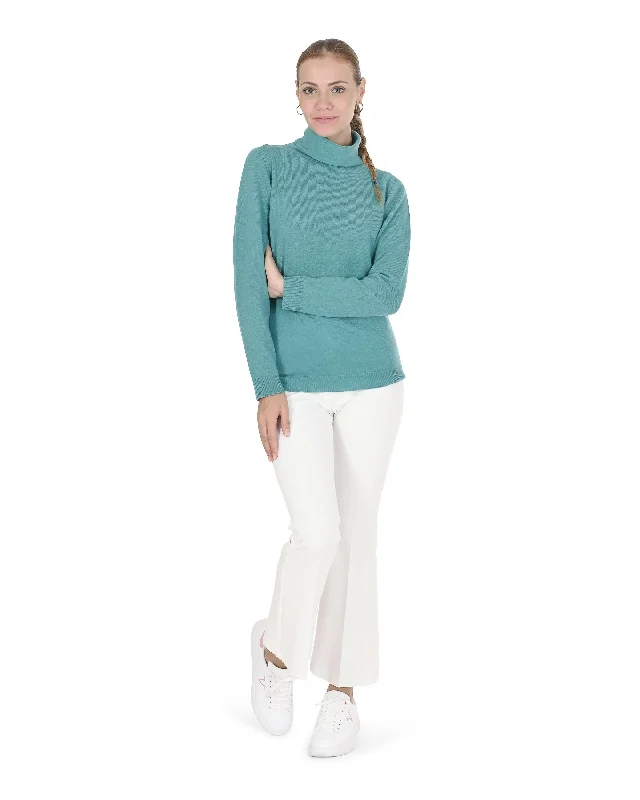 Crown of Edinburgh Cashmere Womens Turtleneck Sweater COE 005 JADE Boxy Sweater Fitted Sweater A-Line Crown of Edinburgh Cashmere Womens Turtleneck Sweater COE 005 JADE Boxy Sweater Fitted Sweater A-Line
