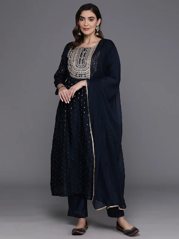 Women's Kurta With Trousers & Dupatta - Indo Era Trousers Fleece Cozy