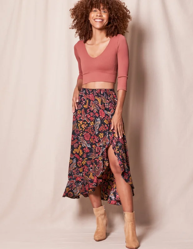 Gabriella Midi Skirt - Large Only lace skirt elegant