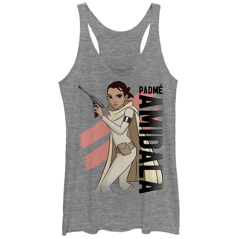 Women's Star Wars: Forces of Destiny Padme Racerback Tank Top sage tank top