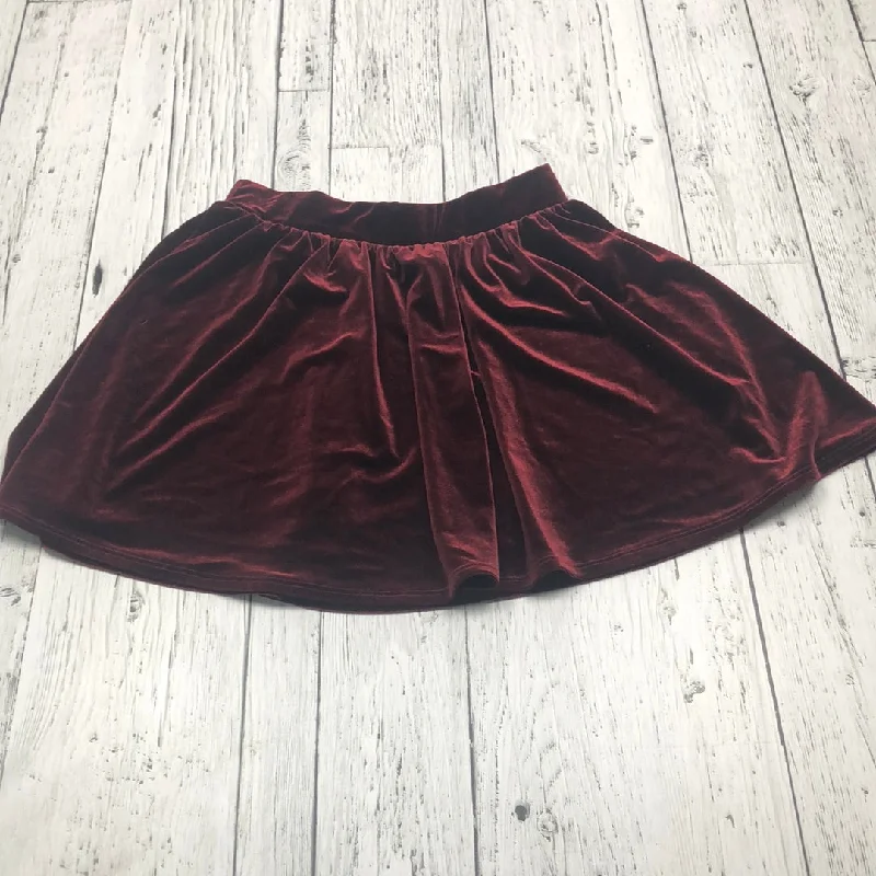 Garage maroon skirt - Hers M linen skirt light