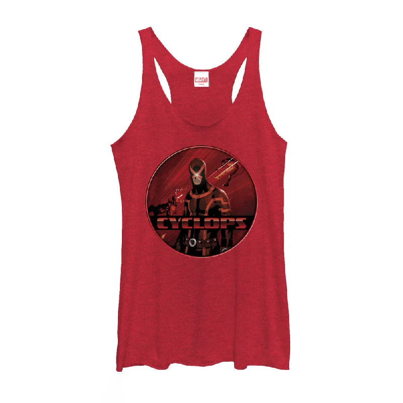 Women's Marvel X-Men Cyclops Badge Racerback Tank Top sleep tank top