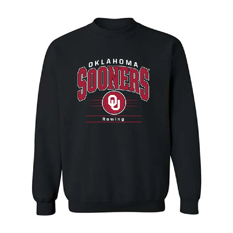 Oklahoma - NCAA Women's Rowing : Liza Pfeil - Classic Shersey Crewneck Sweatshirt Hoodie with Stripes Bold Sporty