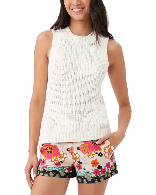 Trina Turk Waterfront Sweater Cami Boxy Sweater Fitted Sweater A-Line