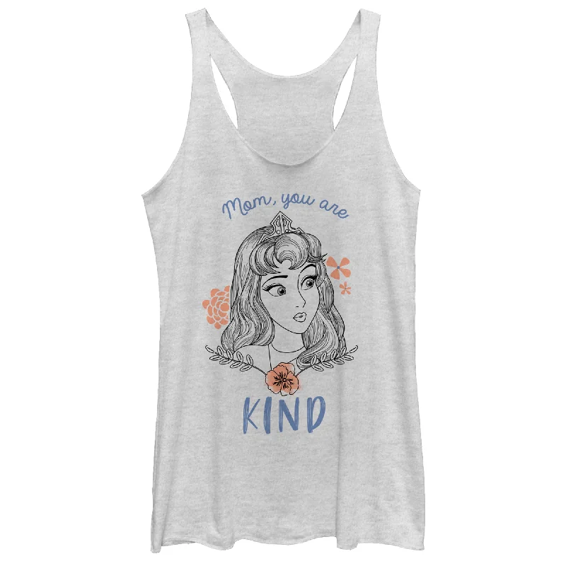Women's Sleeping Beauty Kind Mom Racerback Tank Top flirty tank top