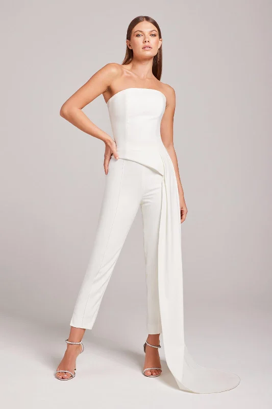 Camille White Trousers Skinny Trousers Denim Stretchy