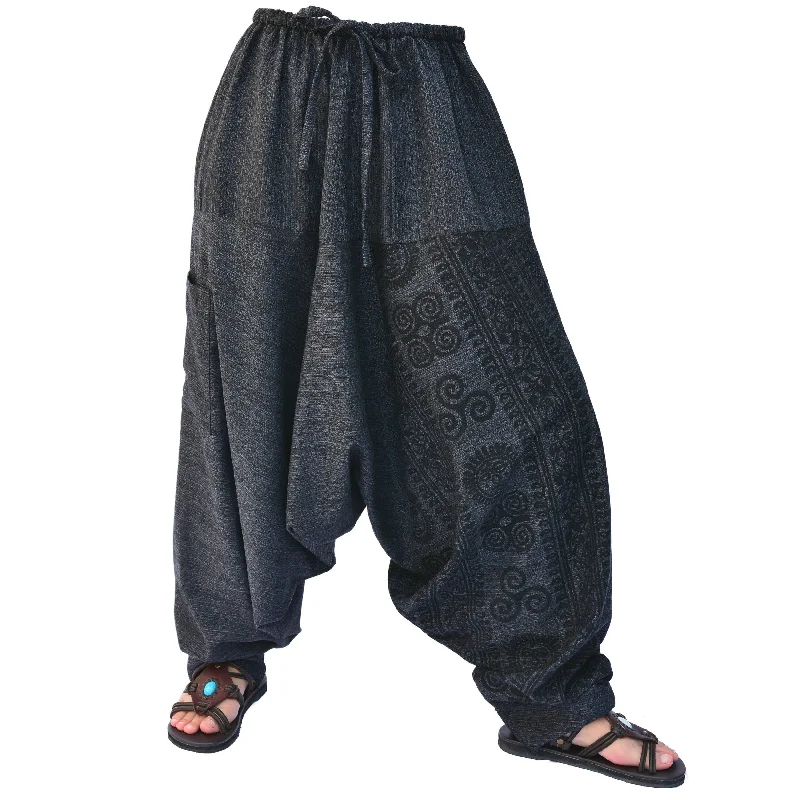 Harem Yoga Lounge Pants Baggy Trousers Men Women 2 pockets Trousers versatile all-occasion Harem Yoga Lounge Pants Baggy Trousers Men Women 2 pockets Trousers versatile all-occasion
