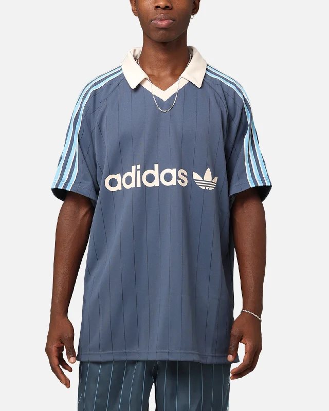 Adidas Pinstripe Jersey Preloved Ink Soft Jersey Shirt