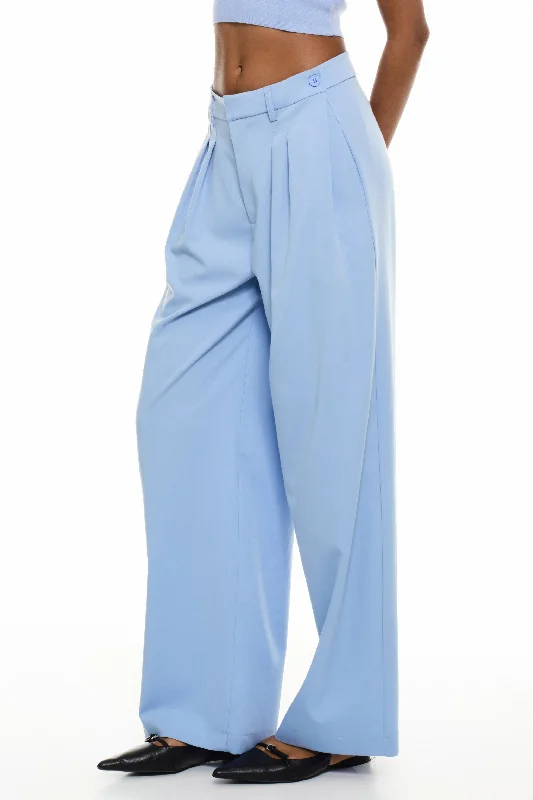SKY BLUE LOOSE FIT TROUSERS Trousers versatile functional
