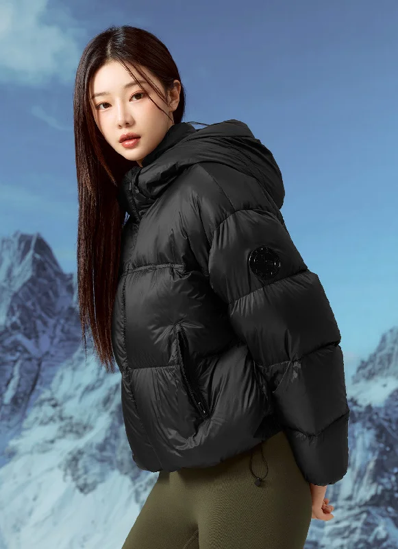 Novel Down Detachable Hoodie Goose Jumper Hoodie with Elastic Cuffs Stretchable Comfortable