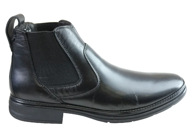 Savelli Richard Mens Leather Chelsea Dress Boots Made In Brazil Tunics Recommended stylist