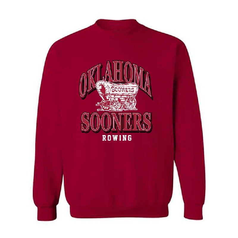 Oklahoma - NCAA Women's Rowing : Liza Pfeil - Classic Shersey Crewneck Sweatshirt Hoodie with Camouflage Military Edgy