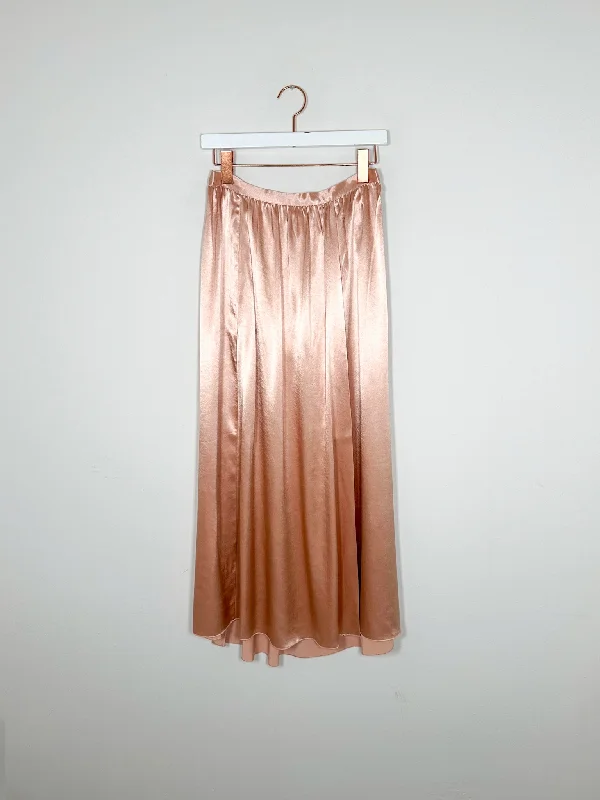 Pomandère - Satin Skirt - Magnolia chiffon skirt flowing